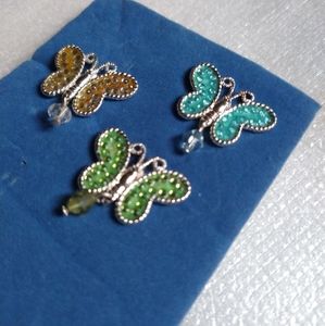 Beautiful Avon 'Enamel Winged' Butterfly Pin .75"